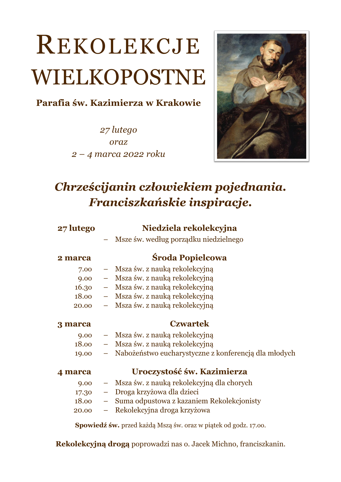 Rekolekcje wielkopostne